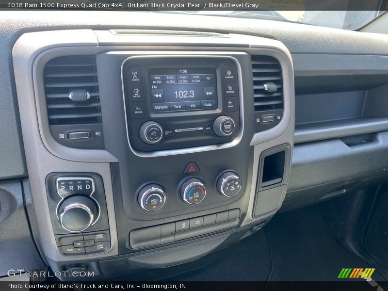 Brilliant Black Crystal Pearl / Black/Diesel Gray 2018 Ram 1500 Express Quad Cab 4x4