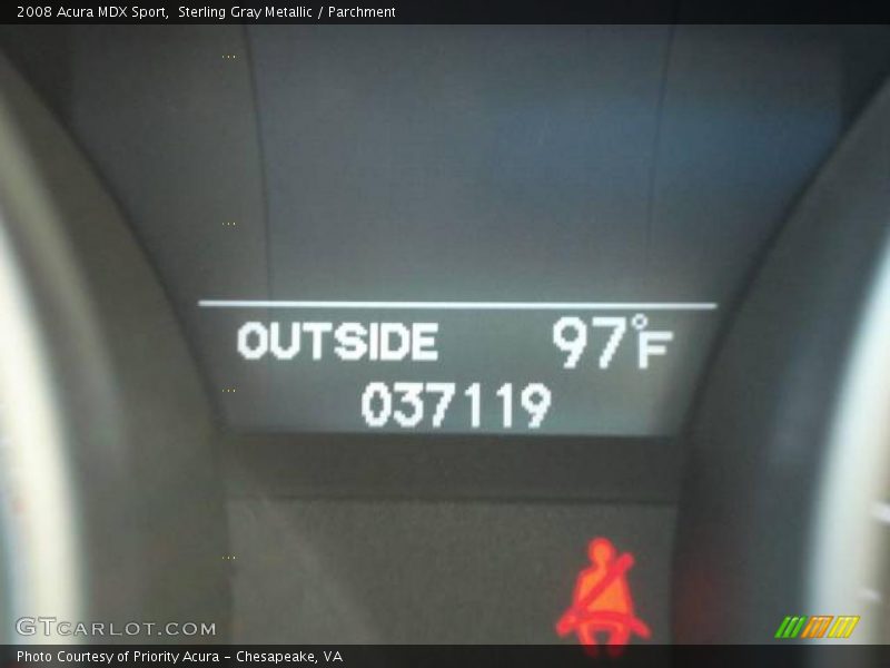 Sterling Gray Metallic / Parchment 2008 Acura MDX Sport