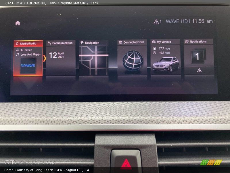 Dark Graphite Metallic / Black 2021 BMW X3 sDrive30i