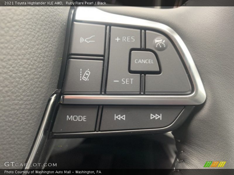 Ruby Flare Pearl / Black 2021 Toyota Highlander XLE AWD
