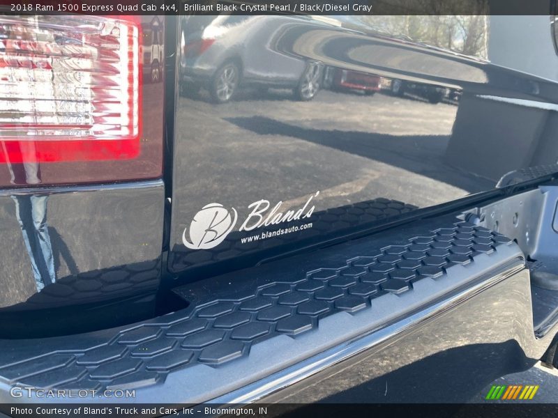 Brilliant Black Crystal Pearl / Black/Diesel Gray 2018 Ram 1500 Express Quad Cab 4x4