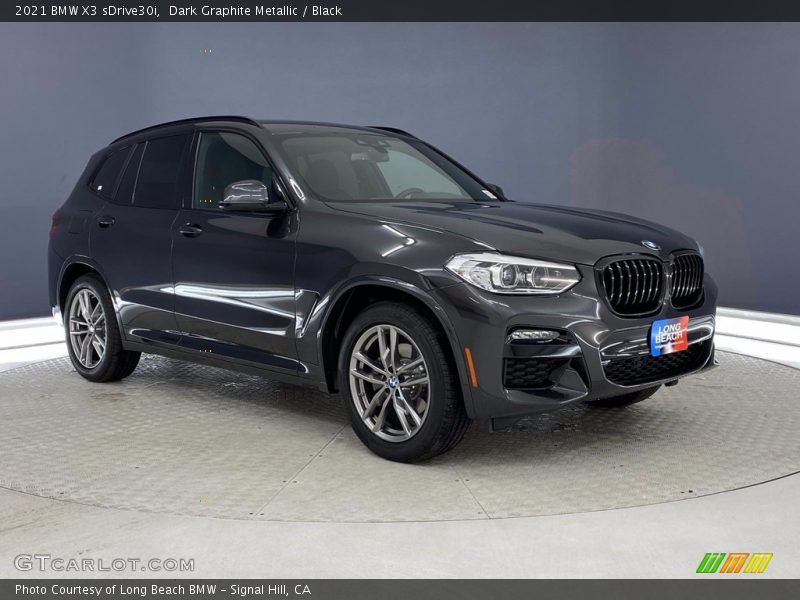 Dark Graphite Metallic / Black 2021 BMW X3 sDrive30i