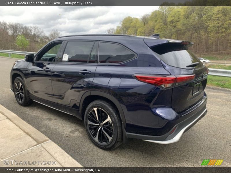 Blueprint / Black 2021 Toyota Highlander XSE AWD