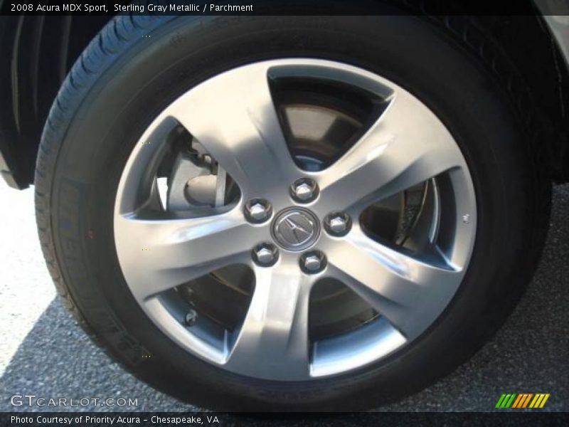 Sterling Gray Metallic / Parchment 2008 Acura MDX Sport