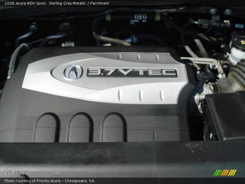 Sterling Gray Metallic / Parchment 2008 Acura MDX Sport