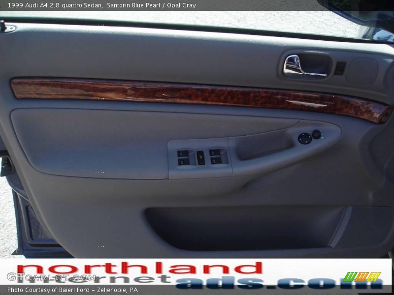 Santorin Blue Pearl / Opal Gray 1999 Audi A4 2.8 quattro Sedan