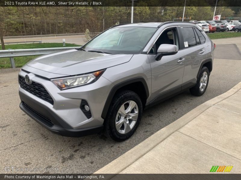 Silver Sky Metallic / Black 2021 Toyota RAV4 XLE AWD