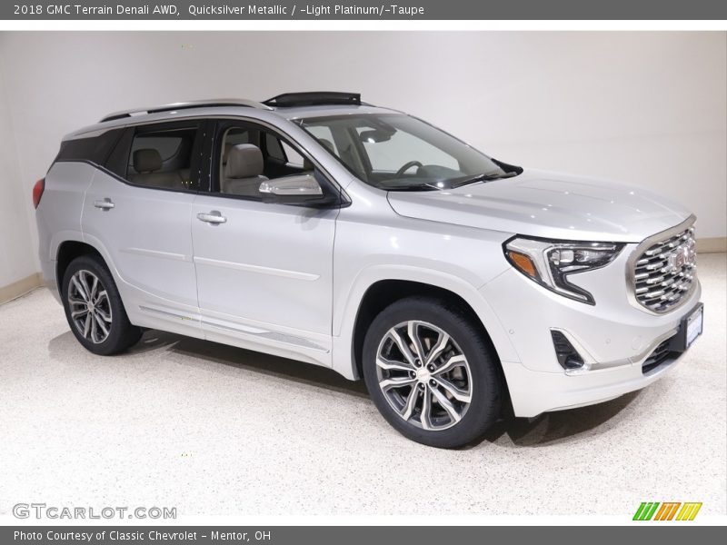 Quicksilver Metallic / ­Light Platinum/­Taupe 2018 GMC Terrain Denali AWD