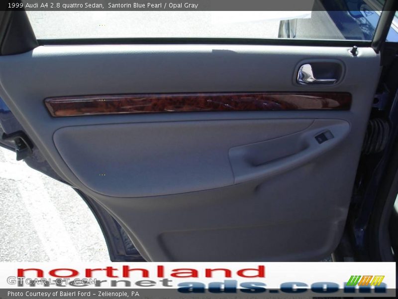 Santorin Blue Pearl / Opal Gray 1999 Audi A4 2.8 quattro Sedan
