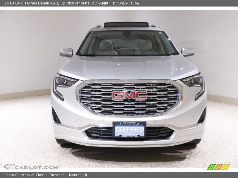 Quicksilver Metallic / ­Light Platinum/­Taupe 2018 GMC Terrain Denali AWD