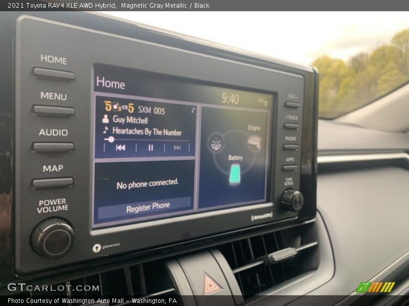 Magnetic Gray Metallic / Black 2021 Toyota RAV4 XLE AWD Hybrid