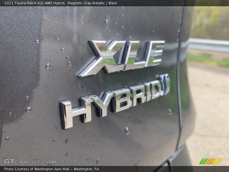 Magnetic Gray Metallic / Black 2021 Toyota RAV4 XLE AWD Hybrid