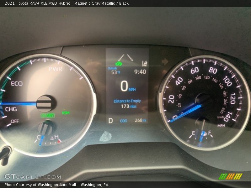 Magnetic Gray Metallic / Black 2021 Toyota RAV4 XLE AWD Hybrid