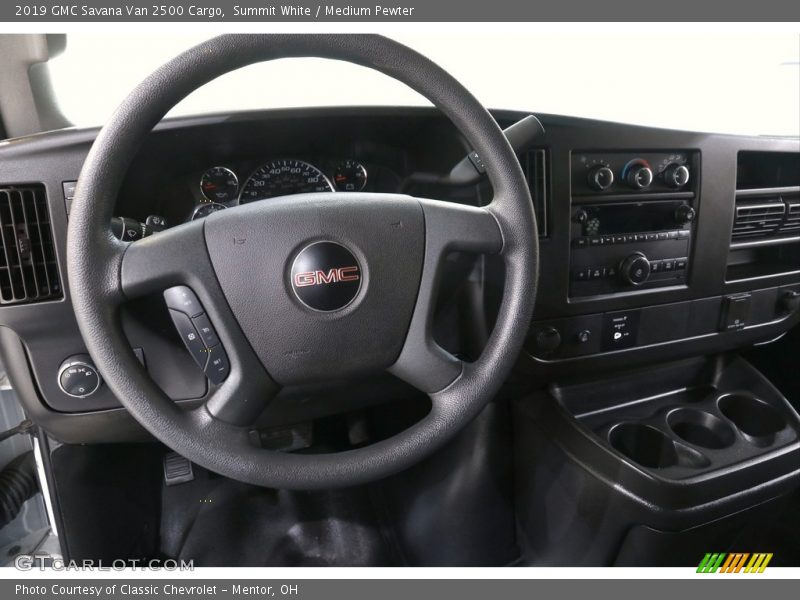 Summit White / Medium Pewter 2019 GMC Savana Van 2500 Cargo
