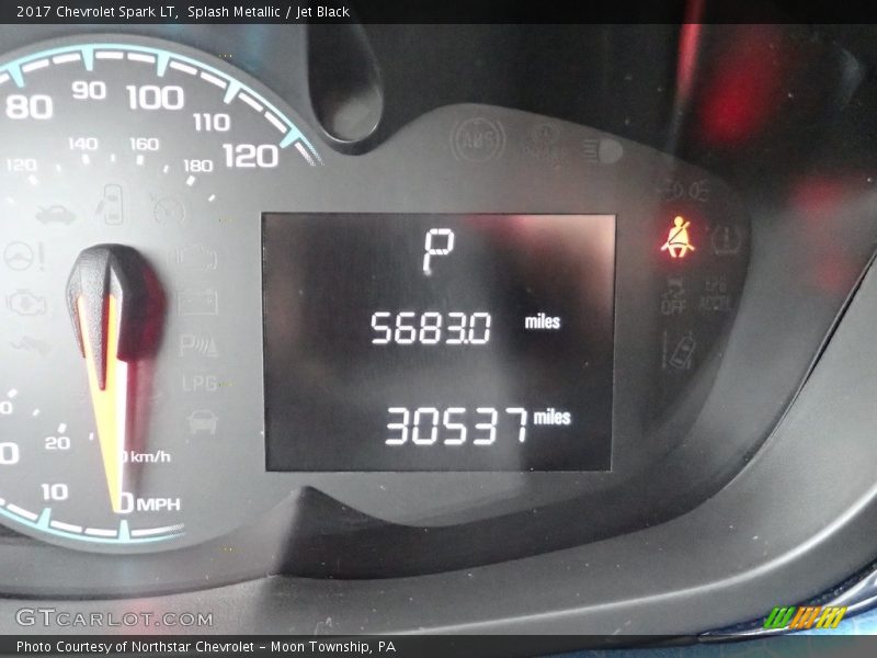 Splash Metallic / Jet Black 2017 Chevrolet Spark LT