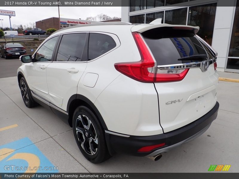 White Diamond Pearl / Ivory 2017 Honda CR-V Touring AWD