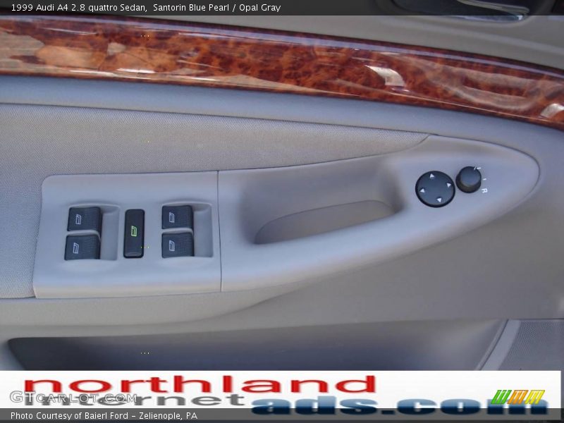 Santorin Blue Pearl / Opal Gray 1999 Audi A4 2.8 quattro Sedan