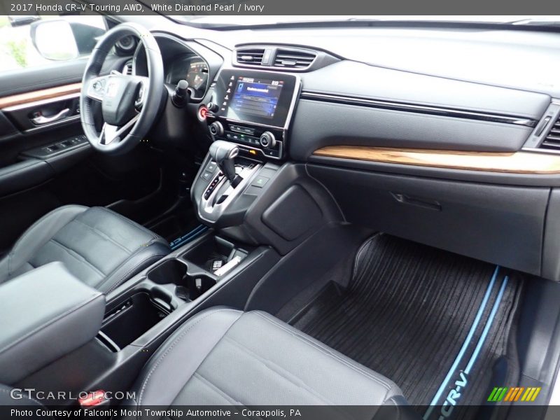 White Diamond Pearl / Ivory 2017 Honda CR-V Touring AWD
