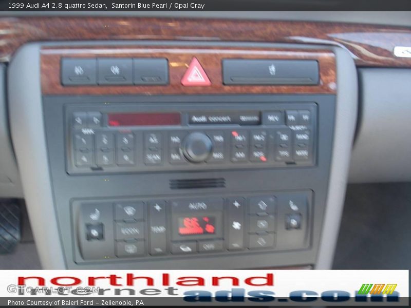 Santorin Blue Pearl / Opal Gray 1999 Audi A4 2.8 quattro Sedan