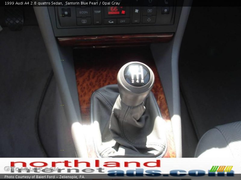 Santorin Blue Pearl / Opal Gray 1999 Audi A4 2.8 quattro Sedan