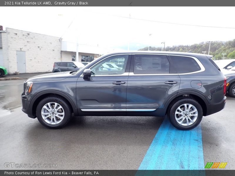 Gravity Gray / Black 2021 Kia Telluride LX AWD