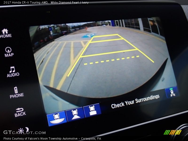 White Diamond Pearl / Ivory 2017 Honda CR-V Touring AWD