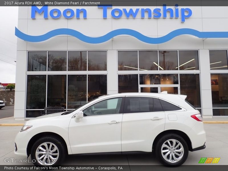 White Diamond Pearl / Parchment 2017 Acura RDX AWD