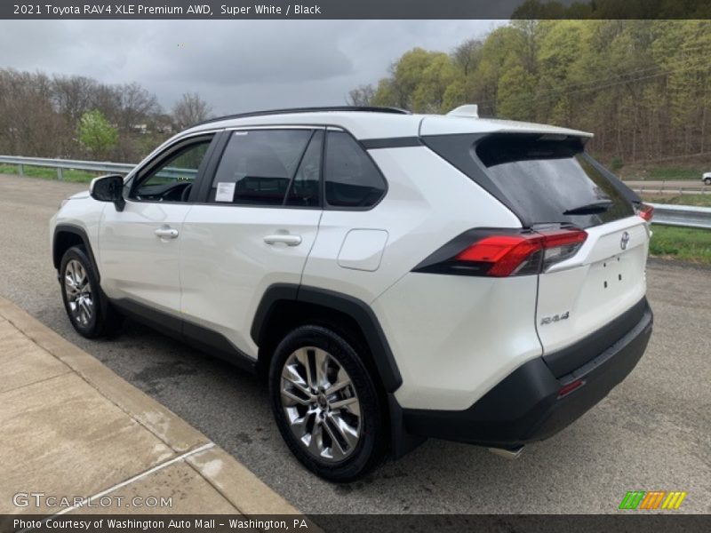 Super White / Black 2021 Toyota RAV4 XLE Premium AWD
