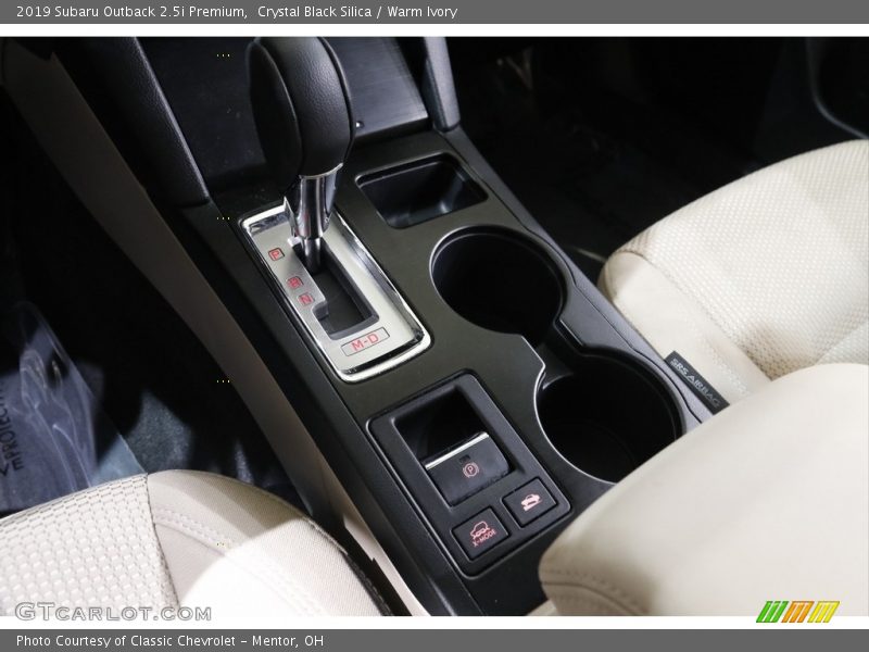 Crystal Black Silica / Warm Ivory 2019 Subaru Outback 2.5i Premium