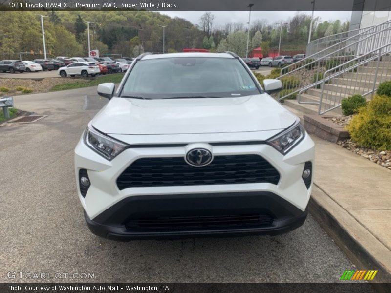 Super White / Black 2021 Toyota RAV4 XLE Premium AWD