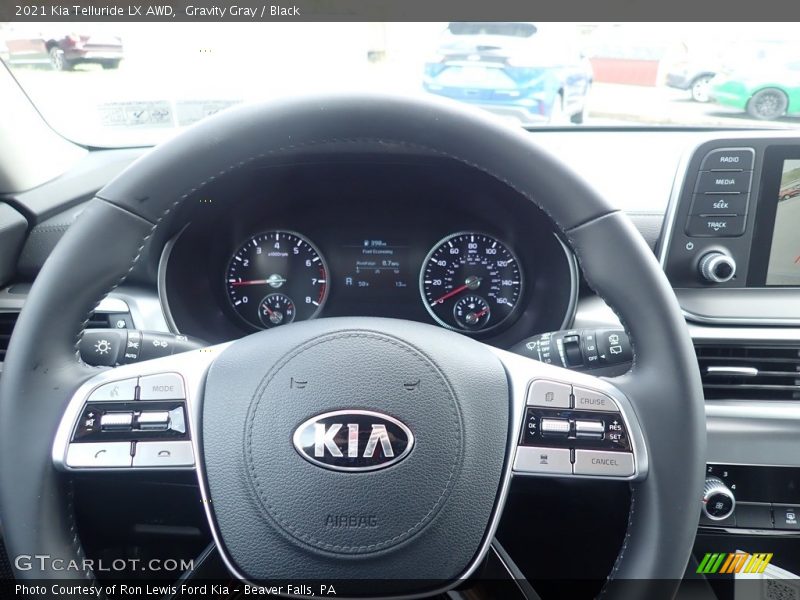 Gravity Gray / Black 2021 Kia Telluride LX AWD