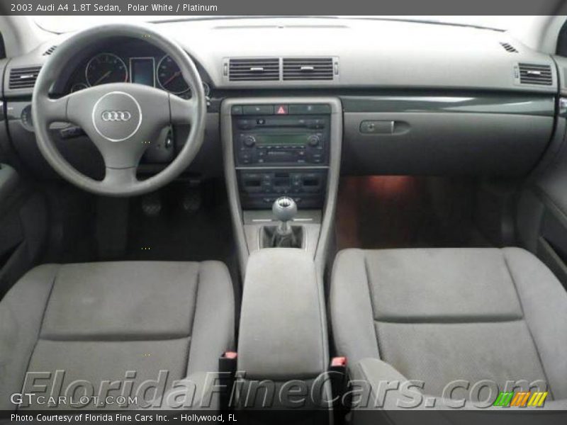 Polar White / Platinum 2003 Audi A4 1.8T Sedan