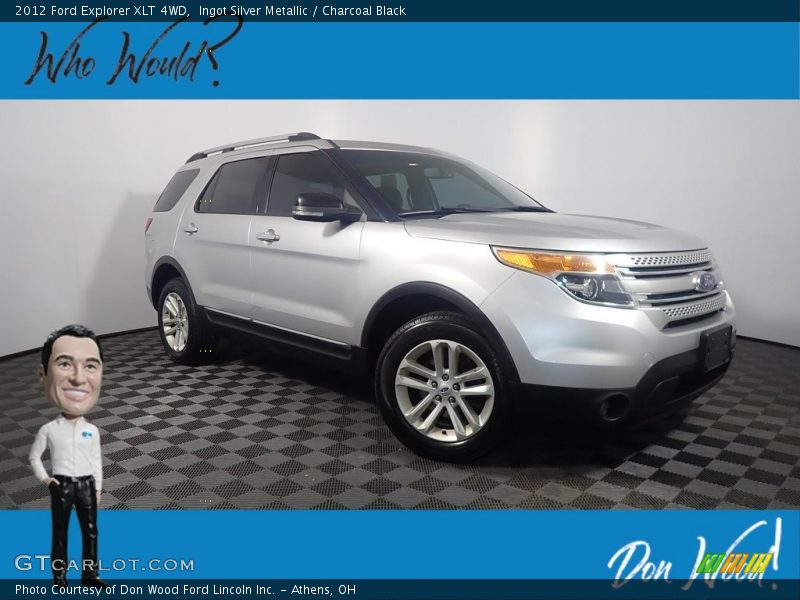 Ingot Silver Metallic / Charcoal Black 2012 Ford Explorer XLT 4WD