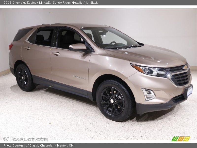 Sandy Ridge Metallic / Jet Black 2018 Chevrolet Equinox LT AWD