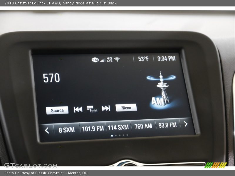 Sandy Ridge Metallic / Jet Black 2018 Chevrolet Equinox LT AWD