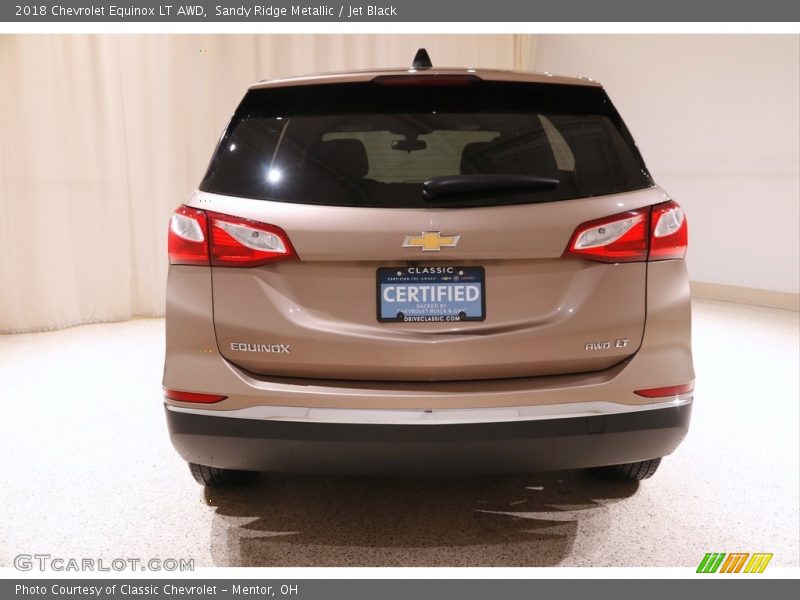 Sandy Ridge Metallic / Jet Black 2018 Chevrolet Equinox LT AWD