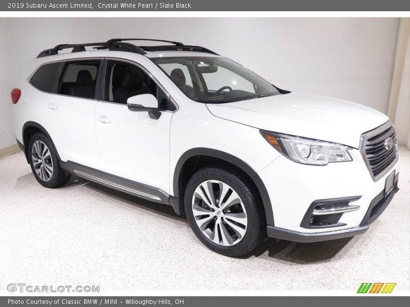 Crystal White Pearl / Slate Black 2019 Subaru Ascent Limited