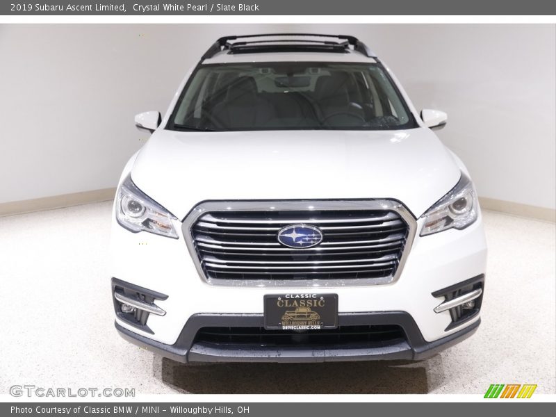 Crystal White Pearl / Slate Black 2019 Subaru Ascent Limited