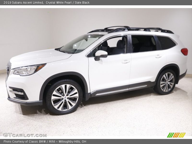 Crystal White Pearl / Slate Black 2019 Subaru Ascent Limited