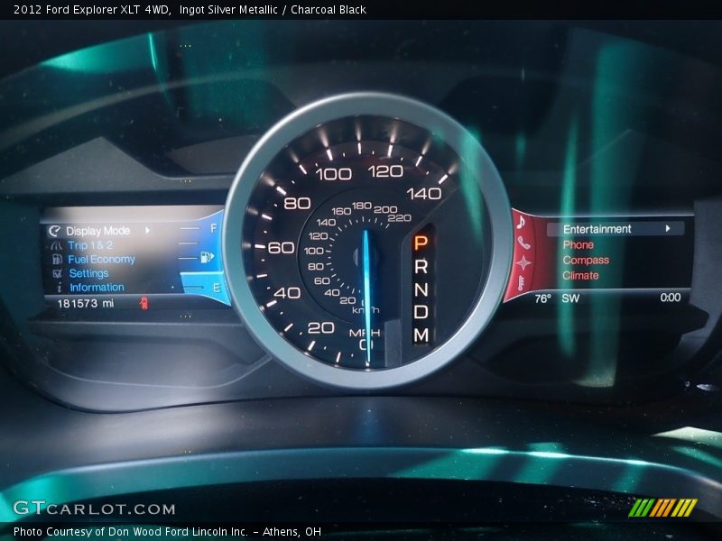 Ingot Silver Metallic / Charcoal Black 2012 Ford Explorer XLT 4WD