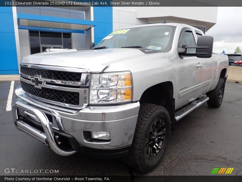 Sheer Silver Metallic / Ebony 2011 Chevrolet Silverado 2500HD LTZ Extended Cab 4x4