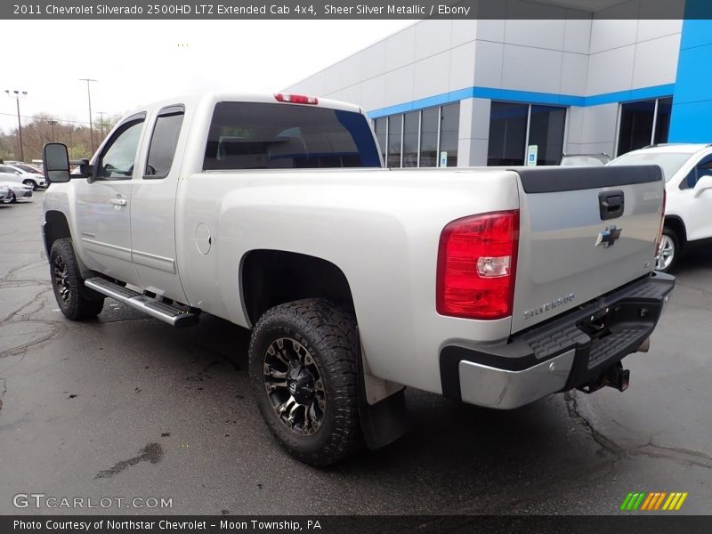 Sheer Silver Metallic / Ebony 2011 Chevrolet Silverado 2500HD LTZ Extended Cab 4x4