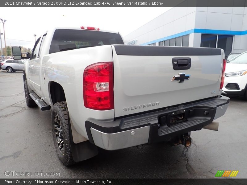Sheer Silver Metallic / Ebony 2011 Chevrolet Silverado 2500HD LTZ Extended Cab 4x4