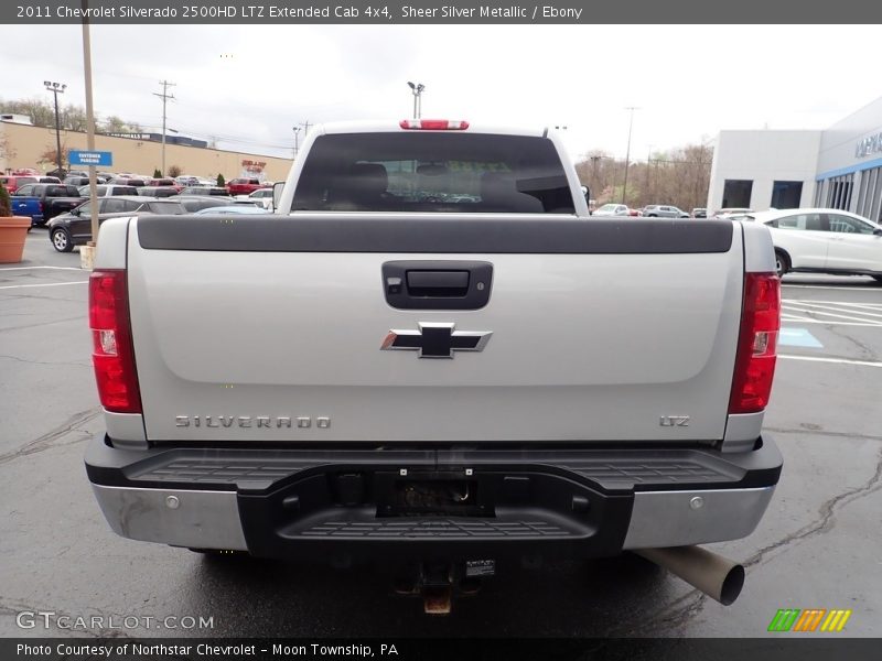 Sheer Silver Metallic / Ebony 2011 Chevrolet Silverado 2500HD LTZ Extended Cab 4x4
