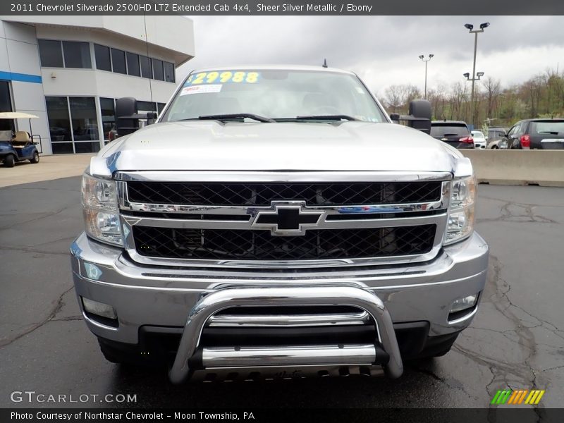 Sheer Silver Metallic / Ebony 2011 Chevrolet Silverado 2500HD LTZ Extended Cab 4x4
