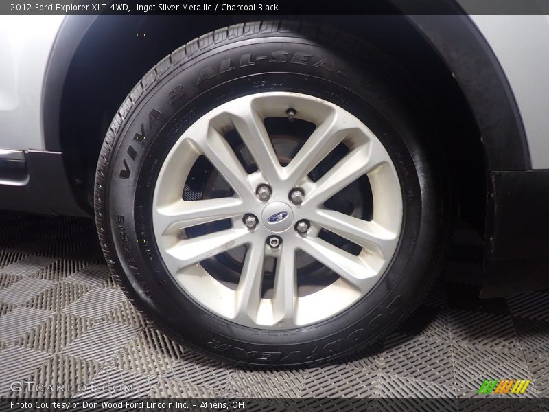 Ingot Silver Metallic / Charcoal Black 2012 Ford Explorer XLT 4WD
