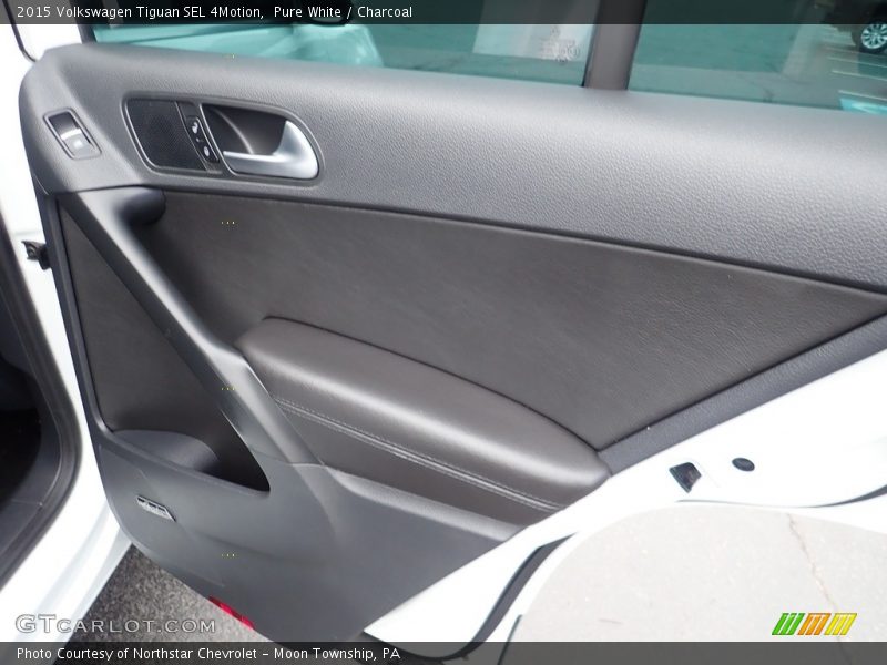Pure White / Charcoal 2015 Volkswagen Tiguan SEL 4Motion