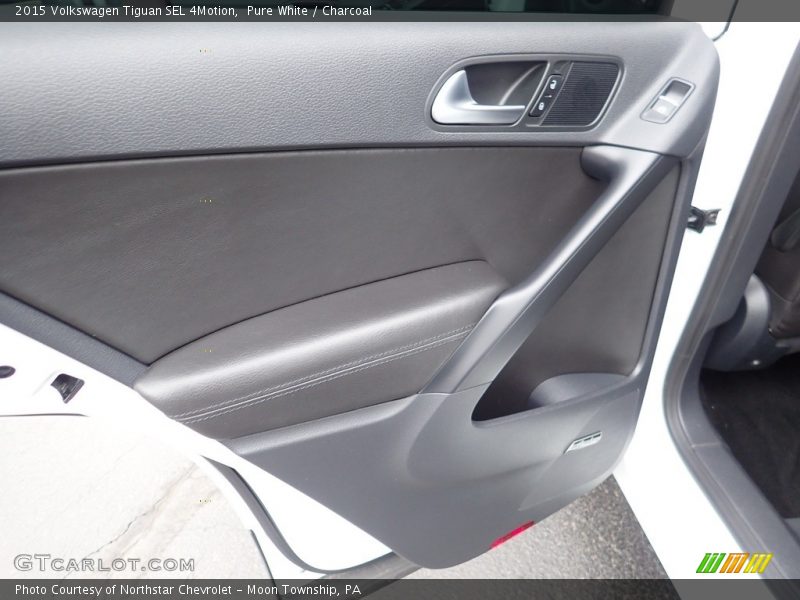 Pure White / Charcoal 2015 Volkswagen Tiguan SEL 4Motion