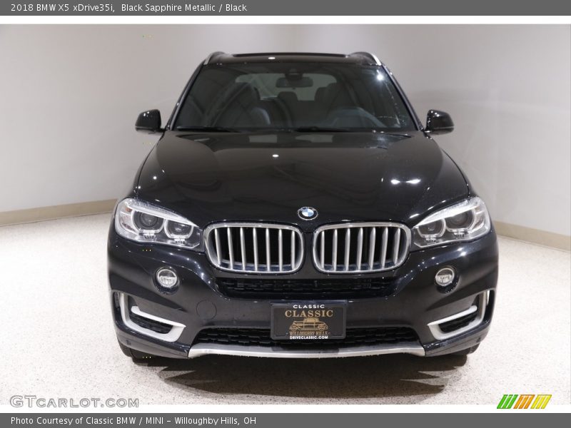 Black Sapphire Metallic / Black 2018 BMW X5 xDrive35i