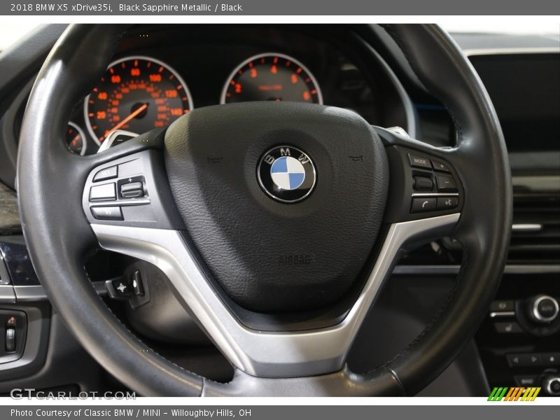 Black Sapphire Metallic / Black 2018 BMW X5 xDrive35i